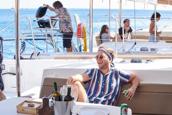 Santorini Platinum Catamaran Cruise with Meal, BBQ and Open Bar - Thirassia Island With BBQ Lunch: The Meal Everyone Remembers