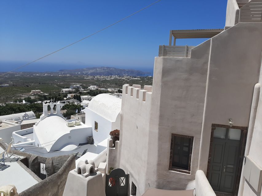Santorini: Private 4-Hour Cultural Villages Sightseeing Tour - Stop 2: Megalochori’s White Houses, Blue Domes, and Underground Cave Homes