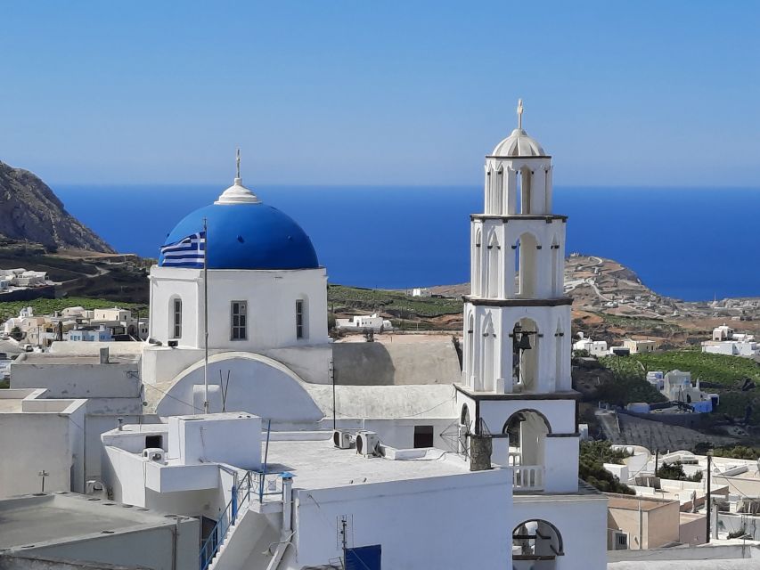 Santorini: Private 4-Hour Cultural Villages Sightseeing Tour - Stop 3: Emporio and the Venetian Castle Walk Over Volcanic Views