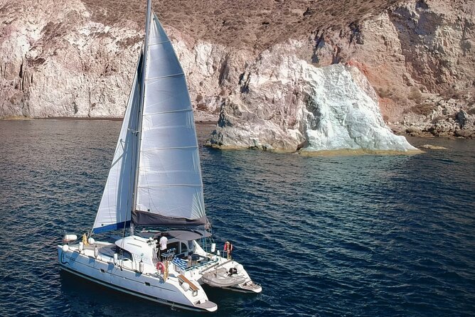 Santorini: Private All-In Catamaran Cruise (Food&Drinks) - Captain-driven flexibility, from beach priorities to Therasia ideas