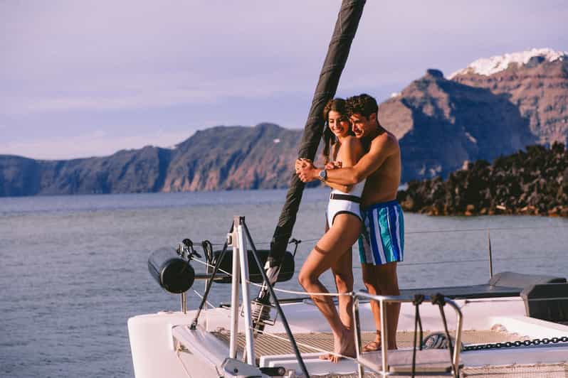 Santorini: Private Catamaran Tour with BBQ Meal and Drinks - Why a Private Catamaran From Vlychada Changes Your Santorini Day