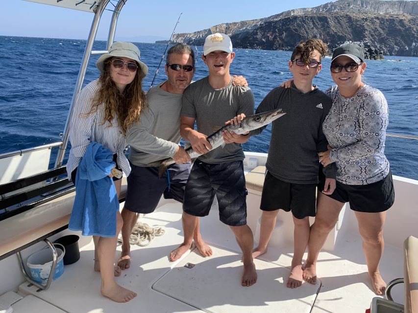 Santorini Private Cruise boat fishing tour - BBQ, Snorkeling - Who this tour fits best in Santorini