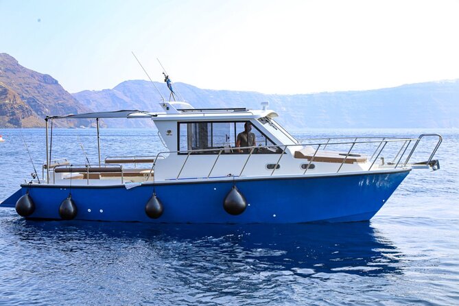 Santorini Private Cruise Sightseeing Tour with BBQ and Drinks - Ormos Ammoudiou logistics and what 5 hours is really like
