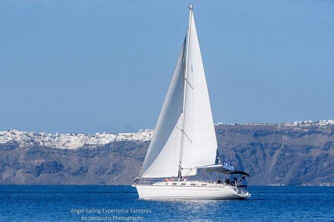 Santorini Private Daytime Sailing Cruise with Meal, Drinks &Transfer included - What the boat time feels like: private space, calm pacing, real safety help