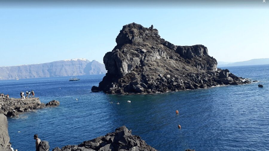 Santorini: Private Motorboat Cruise and Volcano Hike - The motorboat: modern comfort, shade, and an onboard WC