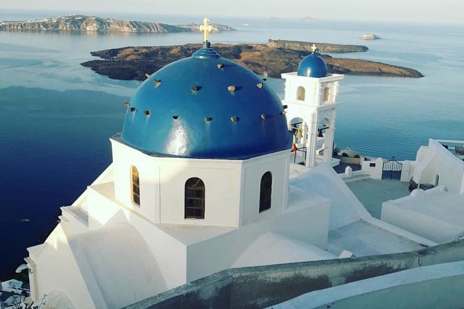 Santorini Private sightseeing land tours - Prophet Elias Monastery: the highest viewpoint at 565 meters