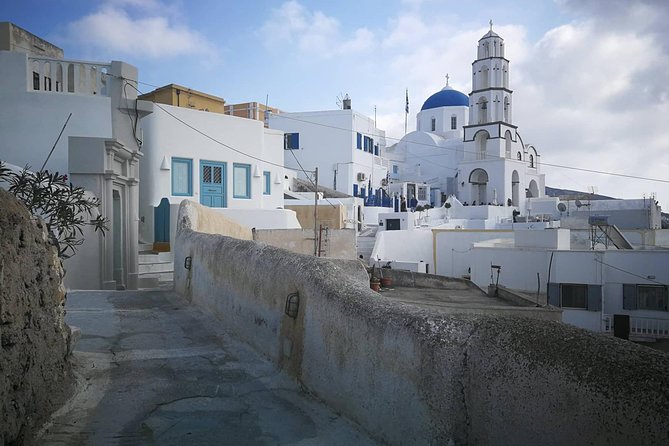 Santorini Private Sunrise Tour - Three Bells of Fira and the Firostefani volcano view in 15 minutes