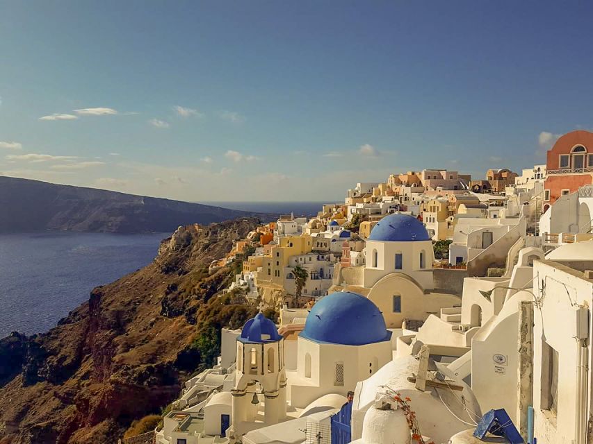 Santorini: Private Sunrise Tour with Breakfast and Oia Visit - Firostefani and caldera views, the volcano as a backdrop