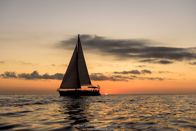 Santorini Private Sunset Sailing Tour with Dinner, Drinks &Transfer included - White Beach From the Water, the Only Real View That Counts