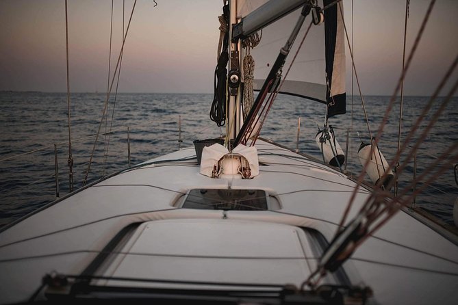 Santorini Private Sunset Sailing Tour with Dinner, Drinks &Transfer included - Between the Volcanoes Toward Sulfuric Warm Water