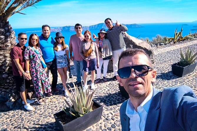 Santorini Private Tour Blue Domes - Imerovigli: balcony views plus the Skaros Rock story