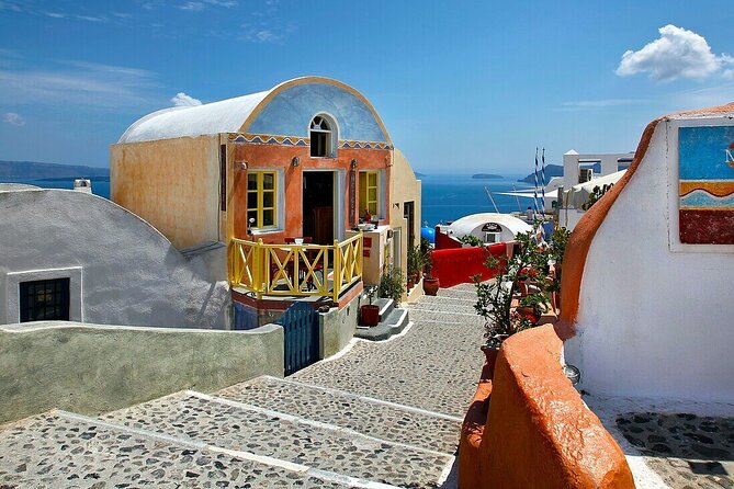 Santorini Private Tour - Colors of Santorini - Profitis Ilias at 567 meters, the high point that changes the whole view