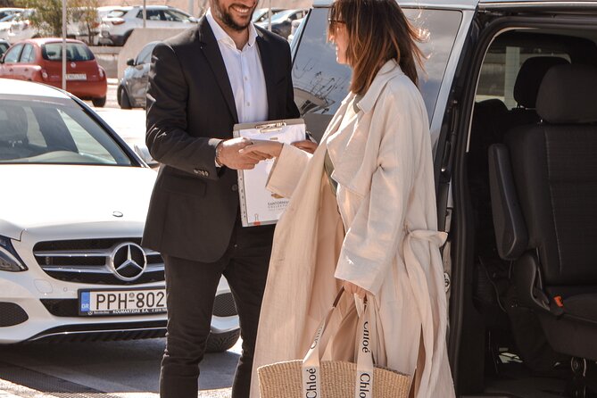 Santorini, Private Transfer with Luxury Airconditioned Vehicle - Communication Style: The Thanos Factor