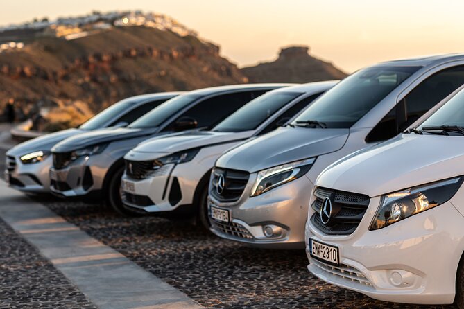 Santorini: Private Transfers To / From the Airport (JTR) - JTR to Santorini by private car, what you’re really buying