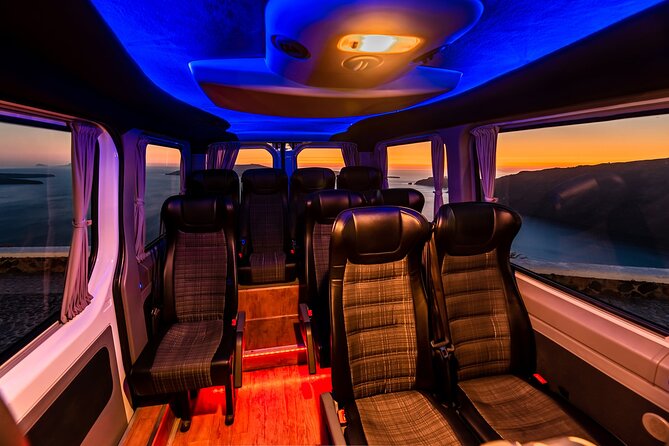 Santorini Private Transportation Services - Where you can be picked up on Santorini