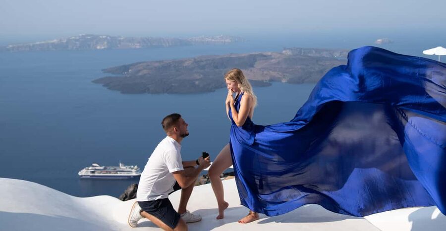 Santorini: Proposal Photoshoot l Private Entry to blue Dome - The Oia sightseeing rhythm, plus where the session wraps