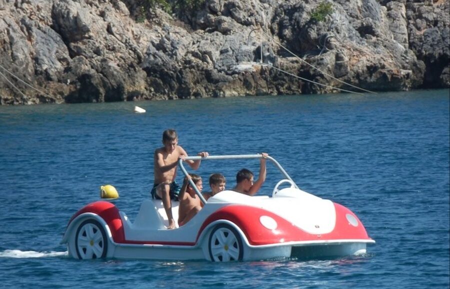 Santorini: Sail into Serenity with Our Pedal Boats - What happens during your one-hour ride