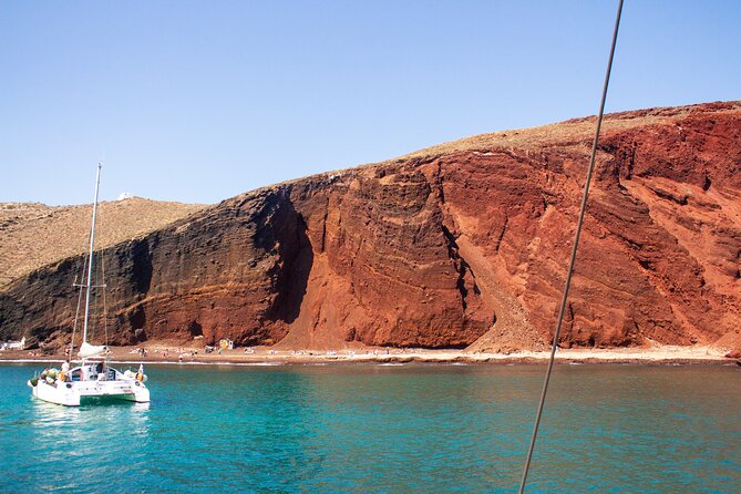 Santorini Sailing Catamaran Daily Cruises w/ Greek BBQ @Thirasia - Santorini Volcano stop: hot springs time without the hassle