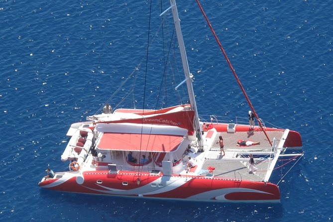 Santorini Sailing Dream Catcher with BBQ Lunch and Drinks - Red Beach and White Beach: quick swims, big photo angles