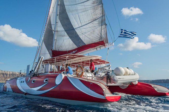 Santorini Sailing Dream Catcher with BBQ Lunch and Drinks - What you will actually do on the water for five hours