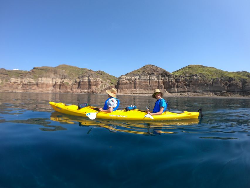 Santorini: Sea Caves Kayak Trip with Snorkeling and Picnic - Key highlights worth getting excited about