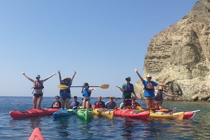 Santorini Sea Kayak - South Discovery, Small Group incl. Sea Caves and picnic - Meet at Akrotiri, Start Simple, and Get in Sync
