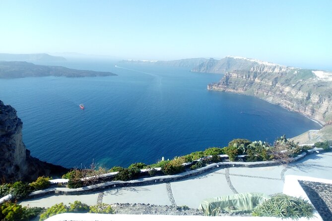 Santorini Sightseeing Half Day Small Group Tour - Stop 3, Firostefani: Three Bells of Fira in a quick photo window
