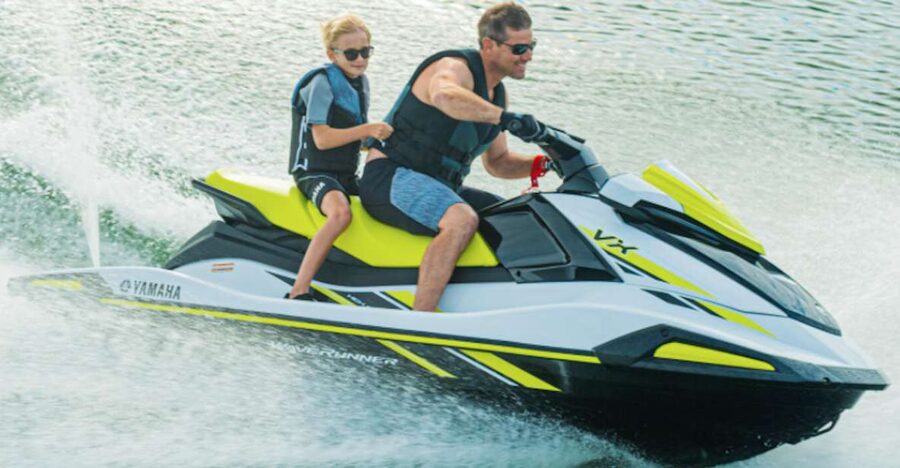 Santorini Speed: 180hp Jet Ski Rental - Views from the water: Santorini cliffs, coastline, and open-air freedom