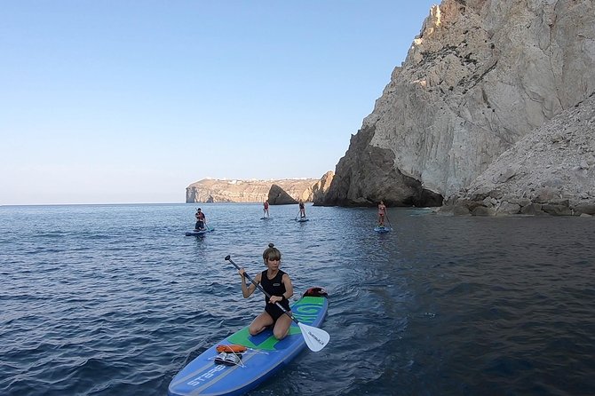 Santorini Stand-Up Paddle and Snorkel Adventure - The pre-paddle lesson: the part that makes beginners confident