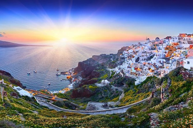 Santorini Sunset Dinner Cruise Including Nea Kameni Visit - Sunset over Thirasia: the payoff moment you plan for all afternoon