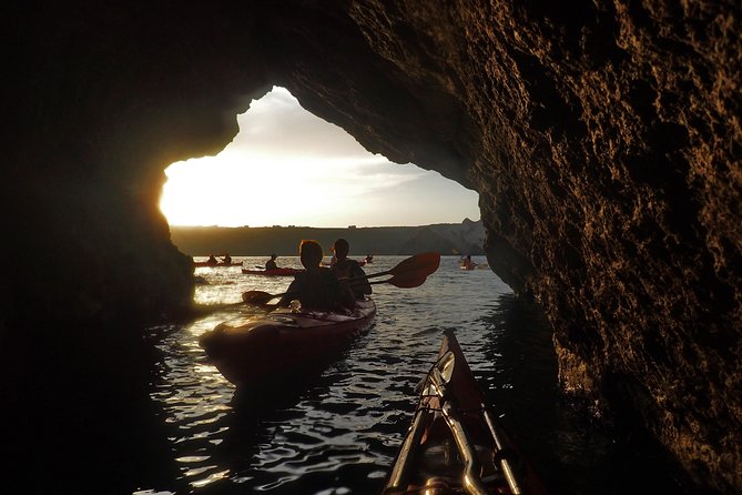Santorini: Sunset Sea Kayak with Light Dinner with Pick-up Option - Guides and safety: the named crew and what they get right