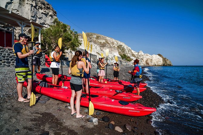 Santorini: Sunset Sea Kayak with Light Dinner with Pick-up Option - The timing at 4:30 pm: how the half-day pacing works