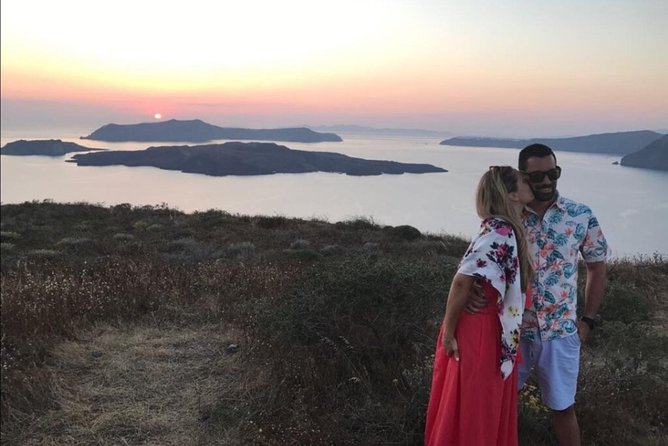 Santorini Sunset Wine Tour with Santo Winery Views - Stop 2: Gaia Winery and the middle-of-the-evening momentum