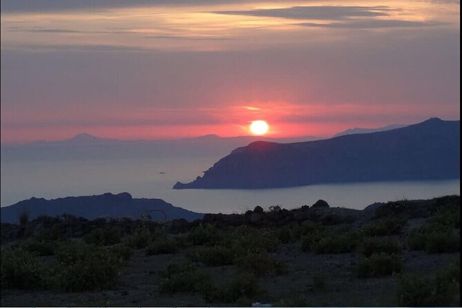 Santorini Sunset Wine Tour with Santo Winery Views - Stop 3: Santo Wines sunset views with cheeses and tapas