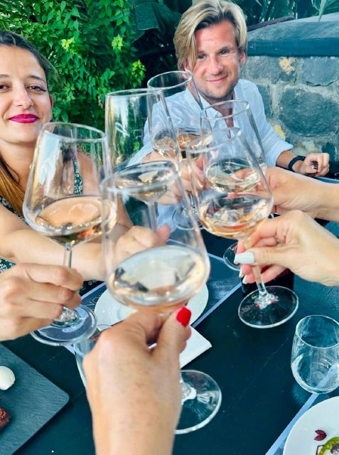 Santorini: Tour of Wineries with Wine Tasting & Food - Stop two, the dinner pairing and winery cellars