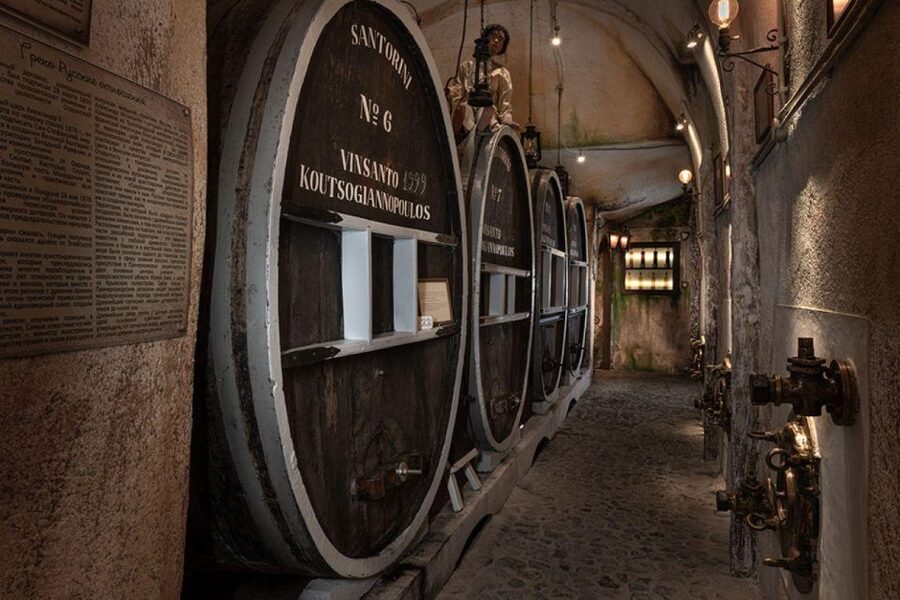 Santorini Visit Cave Wine museum and Wine tasting - The part that feels most worth it: the end-of-tour tasting