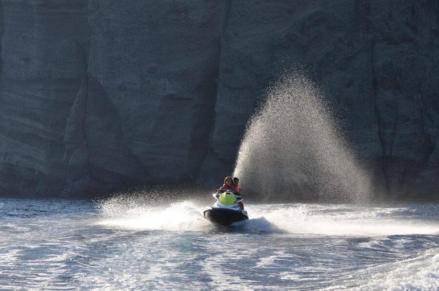 Santorini:Volcanic Beaches Cruise With Jet Ski - The Route From St. Georgios, Past Vlychada, to the Famous Sand Colors