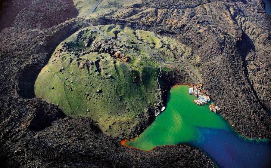 Santorini Volcano, Hot Springs Adventure - Getting on Board at Old Port of Fira (Gialos)