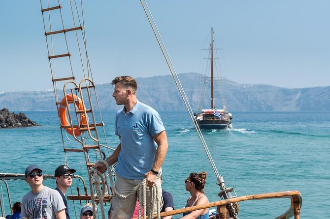 Santorini Volcano Sunset Cruise with Dinner - Stop 2, Palea Kameni hot springs: swimming, sulfur, and mud math