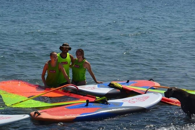 Santorini Windsurfing lessons - Equipment and Helmet: Value You Feel Immediately