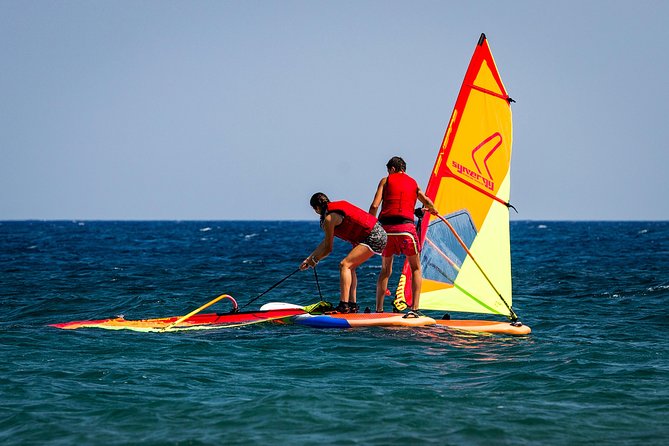 Santorini Windsurfing lessons - The Weather Reality: When Wind Is Good, You Learn Fast