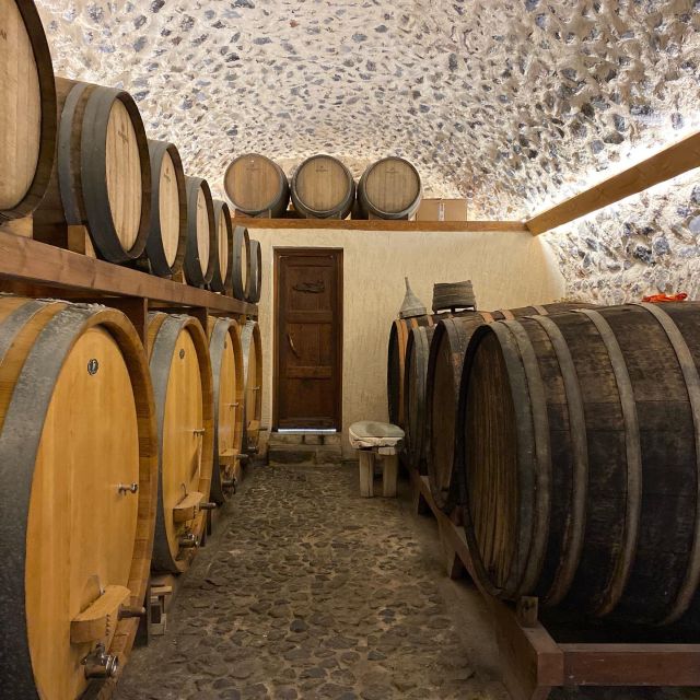 Santorini: Wine Tasting and Cave Settlement Tour - The Wine Tasting Flight: Four Wines Plus Greek Nibbles