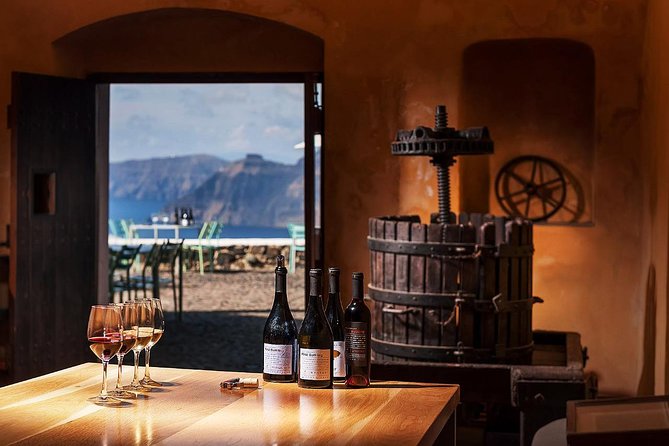 Santorini Wine Tasting and Sunset Getaway Small Group Tour - Stop 1 at Koutsogiannopoulos Wine Museum: the story starts underground