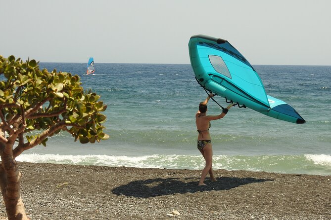 Santorini Wing Foil Surf Lesson for Beginners - Coaching Ratio That Keeps You from Getting Stuck