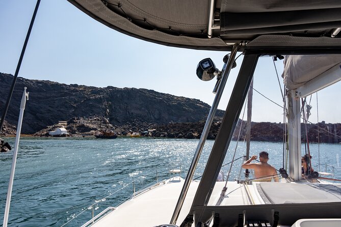 Semi Private Santorini Catamaran Tour - Pickup, catamaran comfort, and the little things that matter