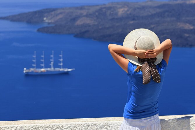 Shore Excursion & Sightseeing at Blue dome Santorini - Stop 1: Fira Town Walk, Shops, Cafes, and Viewpoints