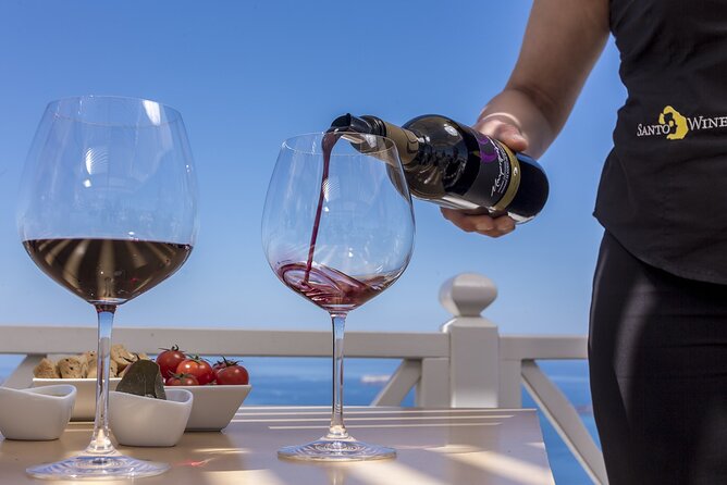 Small Group Santorini Discovery Tour with Lunch and Wine Tasting - Perissa Black Sand Beach, the time to slow down