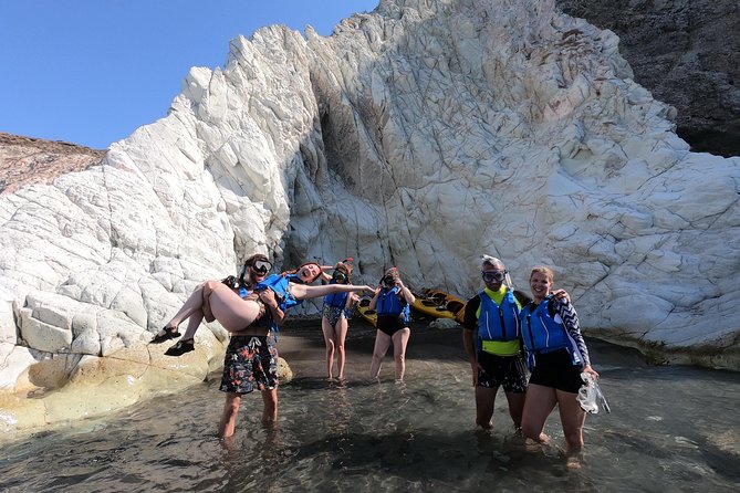 Small-Group Santorini Sea Caves Kayak Trip with Snorkeling & Picnic - Akrotiri coastline route: caves, coves, and that blue-water effect