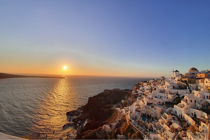 SUV Santorini Highlights Private Tour - Perivolos Black Beach, a Calm Break From Viewpoint Hunting