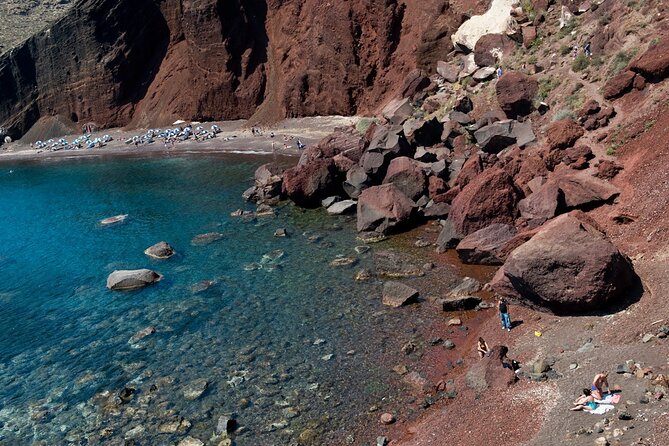 The Best of Santorini: 5-Hour Private Guided Tour of the Island - Red Beach: volcanic color in a short stop that actually counts (30 minutes)